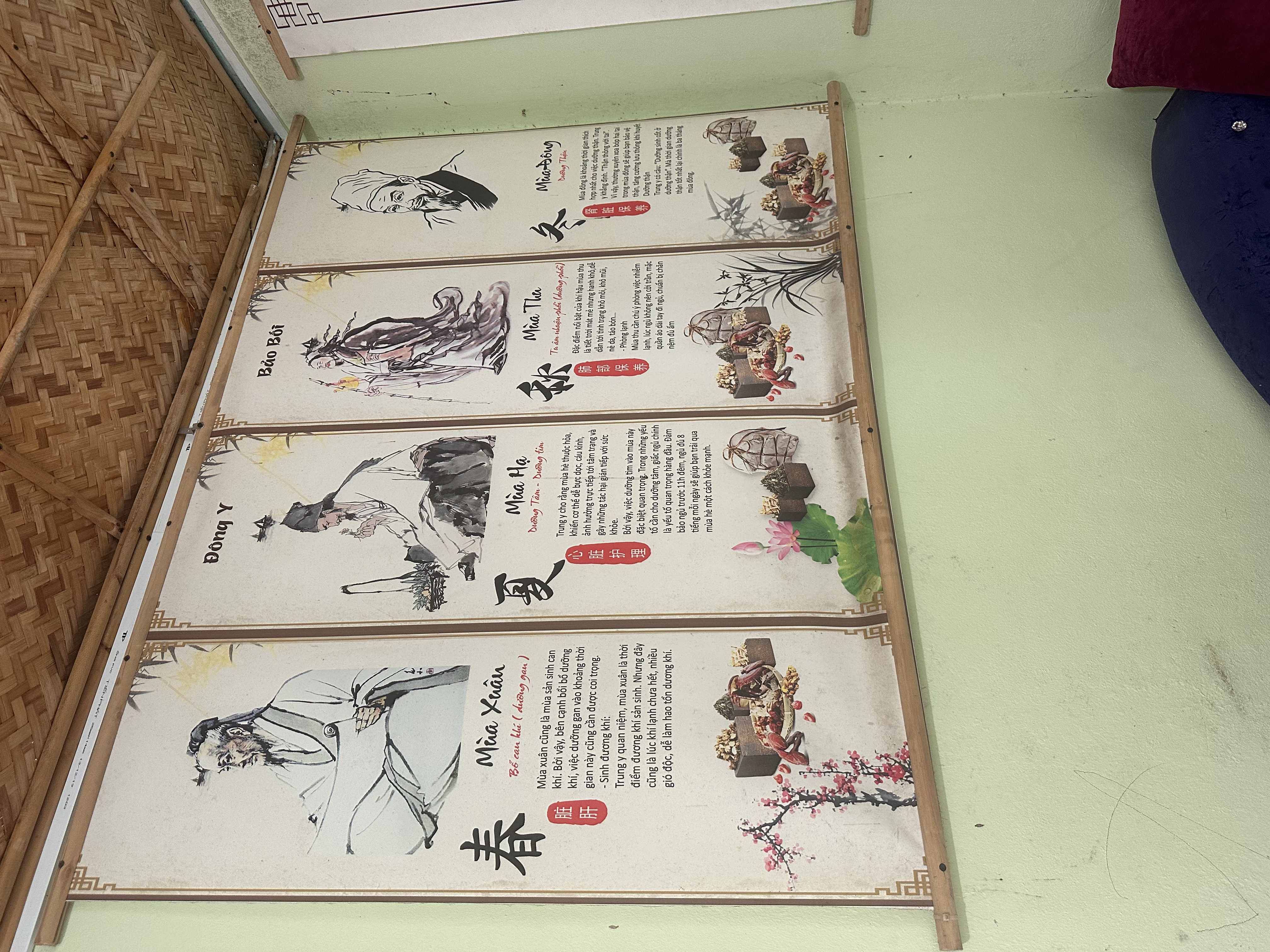 Traditional medicine scrolls